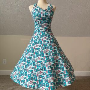 NWT! Lindy Bop Myrtle Halter Dress  XS